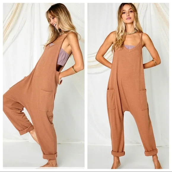 11 Rachel Boho Solid Harem Jumpsuit - Picture 5 of 5